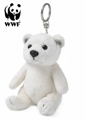 Produktbild von WWF Plüschanhänger Eisbär (10cm) Keychain Schlüsselanhänger Anhänger Stofftier