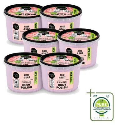 Zdjęcie produktu dla 6 sztuk Organic Shop Body Polish, peeling do ciała Pearl Rose, 250 ml - opakowanie zbiorcze