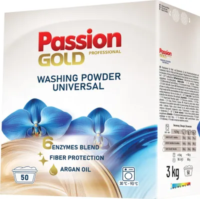 Immagine prodotto di PASSION GOLD Detersivo in polvere universale professionale 3 kg