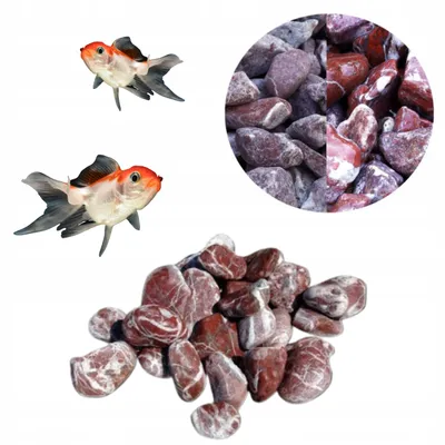 Produktbild von Aquarium Deko, Dekosteine 1-4cm 300g Rot