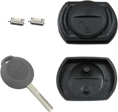 Productafbeelding van Autosleutel Toetsenbord - Sleutel Reparatie - Auto Onderhoud - Hoge Kwaliteit Replica - 2 Microknoppen - Zwart