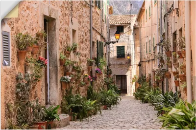 Produktbild von ARTland Wandbild, selbstklebend Altstadtgasse in Valldemossa I Größe: 120x80 cm
