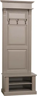 Produktbild von Casa Padrino Landhausstil Garderobe Olivgrau 79 x 41 x H. 210 cm - Landhausstil Garderobenschrank