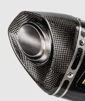 Produktbild von Akrapovic Carbon V-ec95 Auspuffblende Schwarz  Schwarz One Size