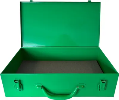 Zdjęcie produktu dla Metalowa walizka transportowa Prebena 430 x 255 x 110 mm + uniwersalna wkładka piankowa