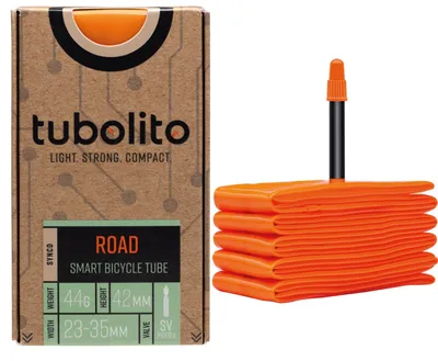 Zdjęcie produktu dla tubolito Tubo Road TPU SYNCD, opona wewnętrzna, 42 mm, zawór Schrader (SV), rozmiar 23-622 -> 35-622, czarna