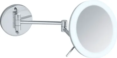 Produktbild von WENKO Wand Spiegel LED Beleuchtung Bad WC AURA Kosmetik ohne bohren Make UP