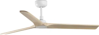 Image de Ventilateur de plafond à basse consommation avec télécommande Heywood 132 cm Blanc