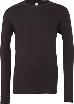 Produktbild von Canvas 3501 | Herren Jersey Long Sleeve Tee,ringgesponnene Baumwolle - Farbe: Dark Grey - Größe: XL
