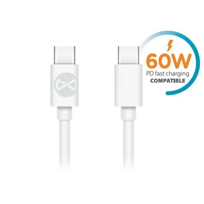 Zdjęcie produktu dla Forever Kabel Usb-C - Usb-C 1,0 M 60W Biały