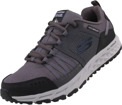 Produktbild von Skechers Escape Plan - Charcoal / Blau Leder/Synthetik Größe: 43 Normal