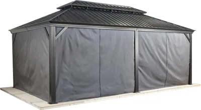 Image de Sojag rideaux Messina 12x20 anthracite