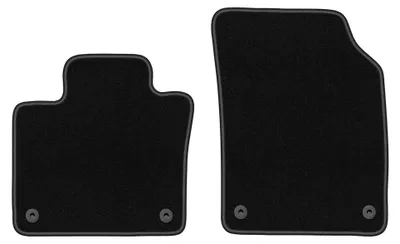 Image de Tapis avant en moquette pour Volvo XC90 II 2015- (SUV) – 2 pièces, noirs, sur mesure – Wielganizator BASIC