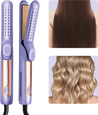 Produktbild von Multifunktionaler 2-in-1 Haarglätter & Lockenstab, Keramik-Tourmalin, 10 Temperaturstufen, Schnellaufheizung, Doppelwindkühlung & Schutzfunktion