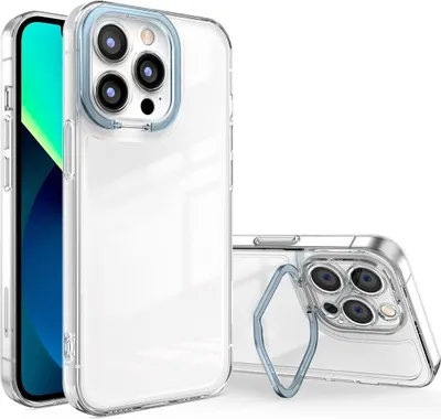 Produktbild von König Design Hülle kompatibel mit Apple iPhone 14 Pro Kunststoff Soft Handyhülle - Handy Case Blau