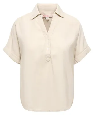 Produktbild von Onlaris Life Cap Sleeve Shirt WVN Cc – Größe M, Pumice Stone
