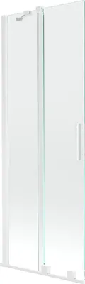 Immagine prodotto di Mexen Velar paravento per vasca da bagno a 2 ante scorrevoli 75 x 150 cm, trasparente, bianco - 896-075-000-01-20
