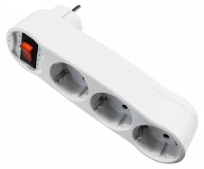 Image de Fiche Triple Interrupteur Edm Multiprise Compacte Avec Interrupteur - Edm