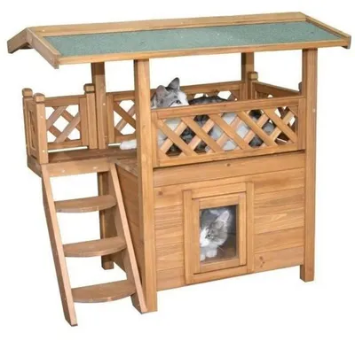 Produktbild von Kerbl Katzenhaus Lodge 77×50×73cm