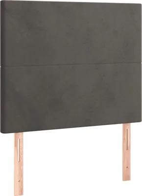 Produktbild von vidaXL Kopfteil Dunkelgrau 90 x 5 x 118/128 cm Samt