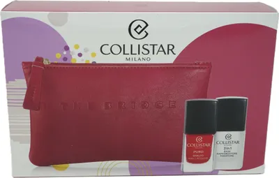 Produktbild von Collistar Nagellack 111 Rosso Milano 10 ml + 3in1 Base 10 ml + Kosmetiktasche