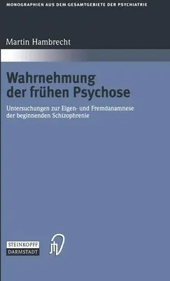 Produktbild von Wahrnehmung der frühen Psychose