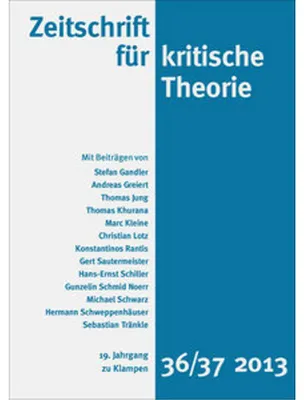 Obrázek produktu pro Zeitschrift für kritische Theorie, Heft 36/37