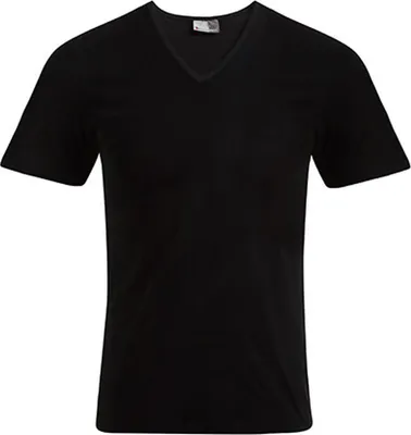Immagine prodotto di Promodoro 3082 | Maglietta uomo slim fit collo a V - Colore: Nero - Taglia: XXL