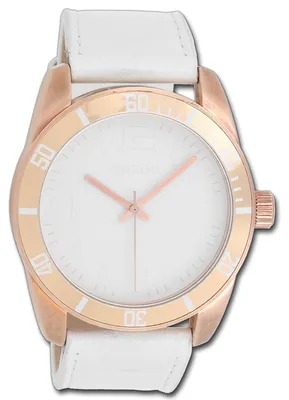 Imagen del producto de Oozoo Damenuhr, Serie Vintage, reloj de cuarzo analógico con correa de cuero blanca, modelo D3UOC5740A