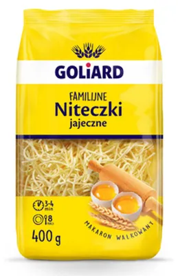 Obrázok produktu pre Makaron niteczki z pszenicy i jaj 400 g
