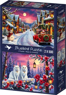 Zdjęcie produktu dla BLUEBIRD Puzzle Ready for Christmas 2x500 elementów