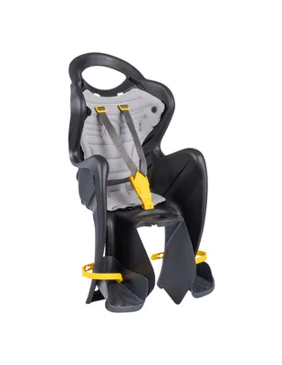 Produktbild von Mr Fox Easy Relax  - Liegender Fahrrad-Rücksitz - für Kinder bis 22 kg, von 3 bis 8 Jahren - Befestigung am Fahrradrahmen - Schwarz