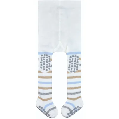 Image de Collant rayé FALKE Multi Stripe, couleur ivoire, taille bébé 74/80