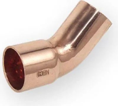 Produktbild von Kupferbogen 18 mm, 45 Grad, Muffe/Nippel