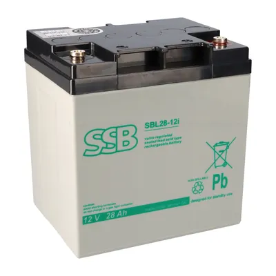 Produktbild von SSB Blei Akku SBL 28-12i AGM Batterie M5 Schraubanschluss - 12V 28Ah