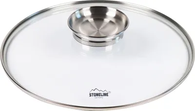 Produktbild von STONELINE® Glasdeckel 28 cm mit Aroma-Deckel | Edelstahl