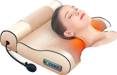 Produktbild von Massagekissen, Infrarot-Heizung, Shiatsu-Gerät, EU-Stecker, Sechs-Knopf-Traktion