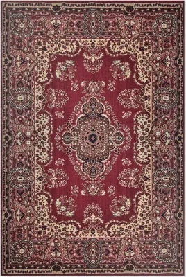 Produktbild von Ornamentale Muster Details im alten Stil – Vinyl Fußmatte – 150x225 cm – Rutschfest, Pflegeleicht & Langlebig