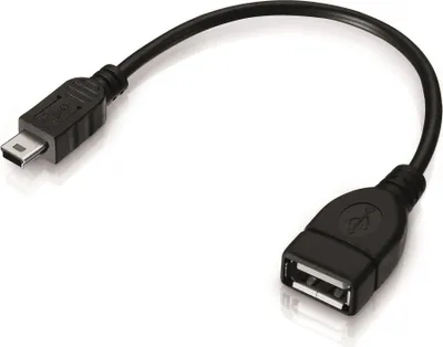 Produktbild von USB-OTG Adapter-Kabel Mini-USB-Stecker USB-Buchse Typ A für Autoradio, Navi
