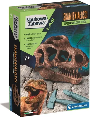 Obrázok produktu pre Zábavná veda Skamenelina lebky T-Rexa Clementoni 7+