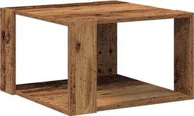 Produktbild von vidaXL Couchtisch Altholz 51,5 x 51,5 x 30 cm Holzwerkstoff