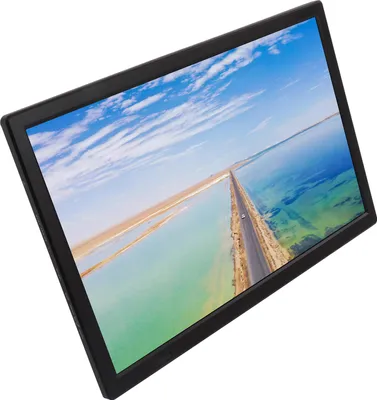 Obrázek produktu pro Přenosný televizor 15,4palcový LED televizní monitor s vestavěnou dobíjecí baterií a digitálním tunerem