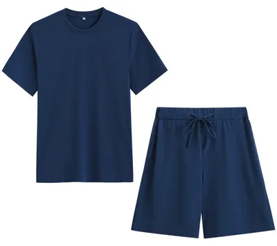 Productafbeelding van Elzusha - Heren Zomer Sportief Trainingspak - T-shirt Korte Mouw en Korte Broek