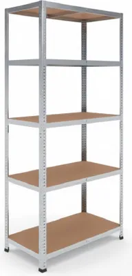 Obrázok produktu pre rackfriends 210x100x50 cm ťažký regál v pozinkovaný s 5 policami a nosnosťou 75 kg na jednu policu
