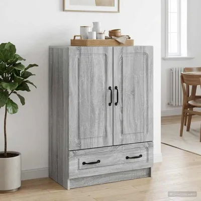 Imagen del producto de vidaXL, aparador gris Sonoma, 66 x 34,5 x 92 cm, fabricado en material de madera