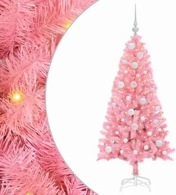 Imagen del producto de vidaXL Árbol de Navidad rosa, 120 cm, PVC