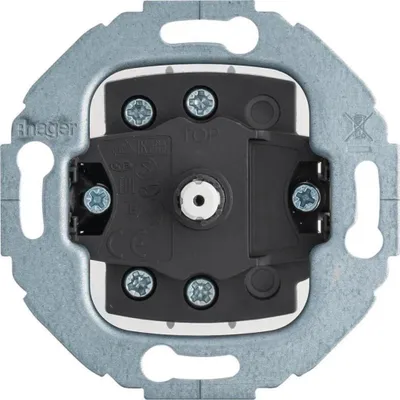 Image de Hager WDE387603 Interrupteur rotatif marche/arrêt et inverseur, encastré