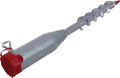 Produktbild von NAJDER Sonnenschirmhalter Bodenhülse 570 mm für Rundrohre Ø10-55 mm, Sonnenschirm Pfostenträger Bodenanker Einschraubbodenhülse für Garten Strand Sand, Stahl Verzinkt