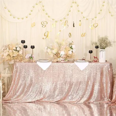 Productafbeelding van Sequin Tafellaken voor Bruiloft en Feest, 50 x 70 Inch