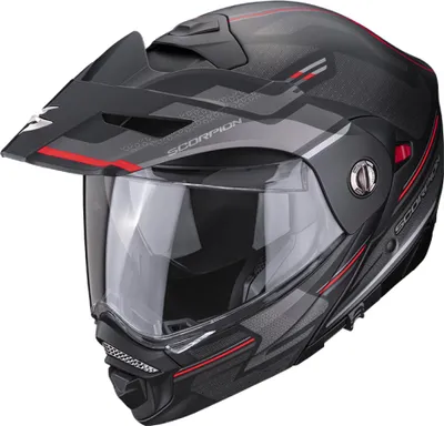 Zdjęcie produktu dla Kask motocyklowy SCORPION ADX-2 CARRERA matny czarny/czerwony - Z PINLOCKEM XS